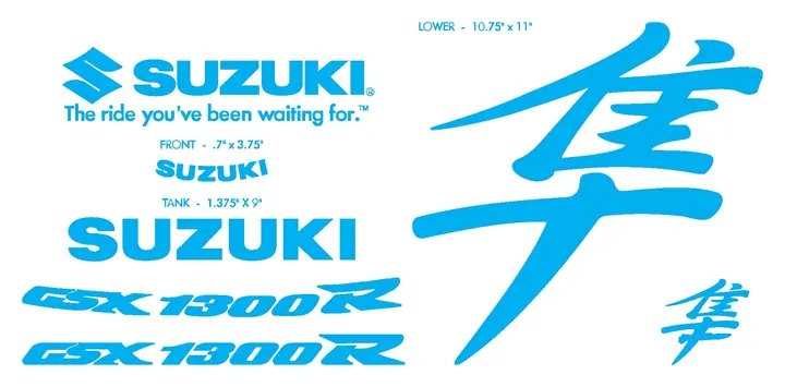 Suzuki GSX 1300R decal