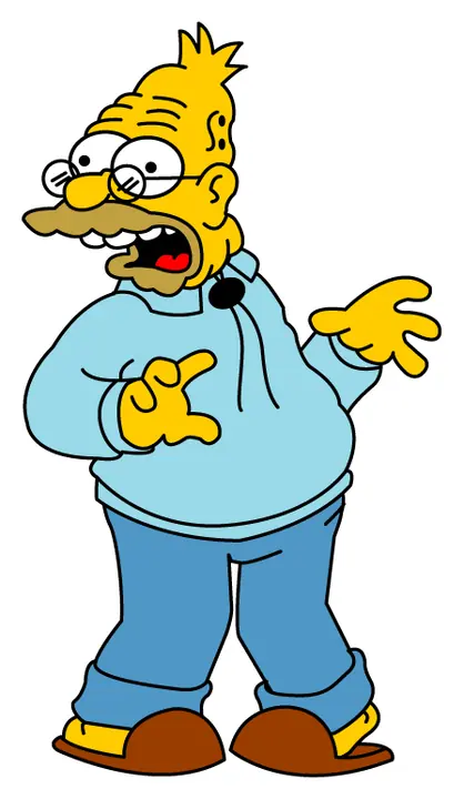 Grampa Simpson decal