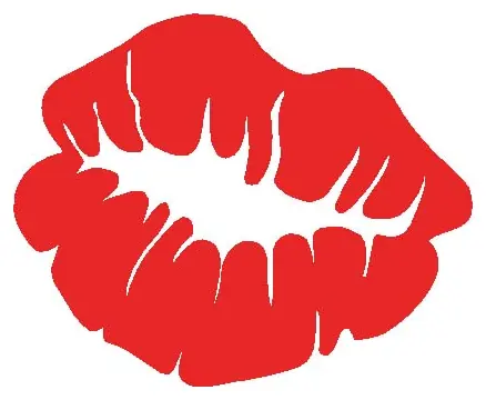 Lips decal