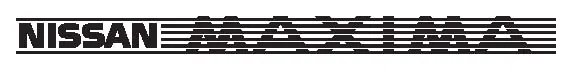 Nissan Maxima decal
