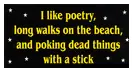 I Like Poetry decal