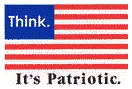 Think Its Patriotic decal