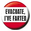 Evacuate Ive Farted decal