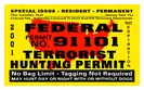 Federal Terroist hunting Permit )xrg729_125.gif) decal