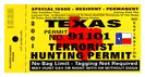 Texas Terrorist Permit decal