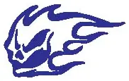 Flame Face decal