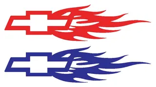 Chevy Flames decal