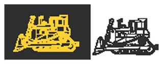 CAT Bulldozer decal